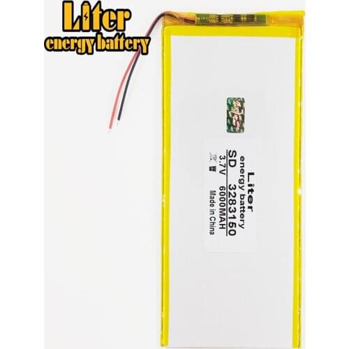 3283150 tablet battery 3.7v lithium battery 5000mAh lithium polymer battery