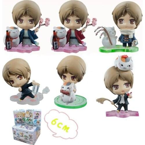 5cm 6pcs/lot Japanese Anime figure Natsume Yuujinchou with Nyanko Sensei Boxed PVC Action Figure Model Kids toys for boys girls