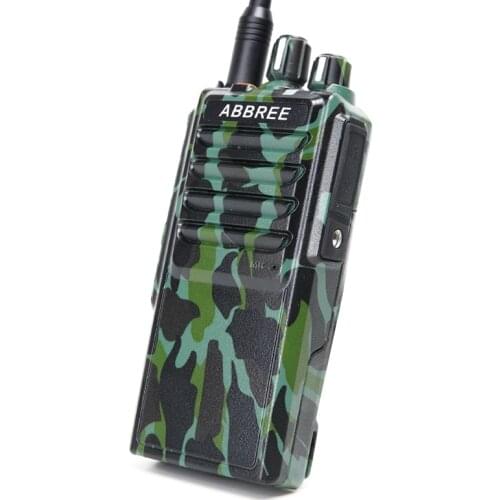 Abbree AR-25W Walkie Talkie Output Power 25W 10W 5W UHF 400-480MHz 10Km Ham Radio and 37CM High Gain Antenna and 4000mAh Battery