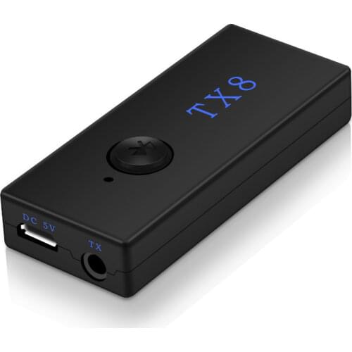 2018 Wireless Adapter Bluetooth 3.0 Bluetooth Transmitter Receiver TX8 Bluetooth TV Transmitter Wholesale