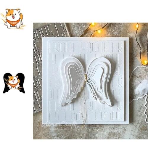 Big Angel Wings Metal Cutting Dies Scrapbooking Stencil DIY Decorative Embossing Craft Die Cuts Card Making New Dies For 2019
