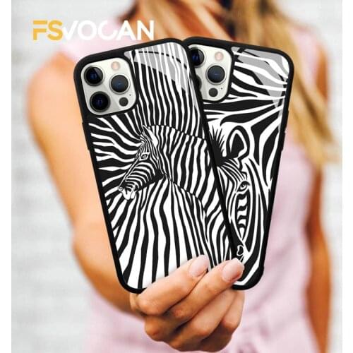 Zebra Leopard Print Phone Case For iPhone 11 12 Pro Max 7 8 Plus X XR XS Cute Animal Colorful Skin Cover Ultra Slim Solid Fundas
