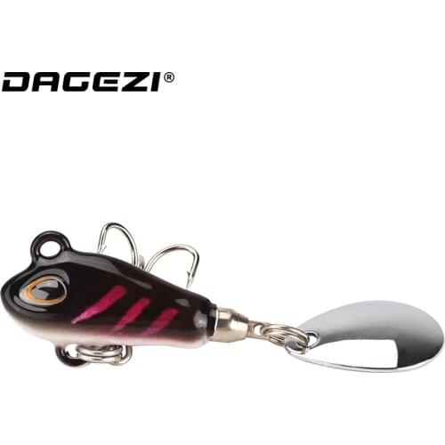 DAGEZI Metal Vibration Lure 6G/24.5MM VIB Fishing Lures Jig Bait for Bass Fishing Carp Fishing Tackle De Pesca Artificial Bait
