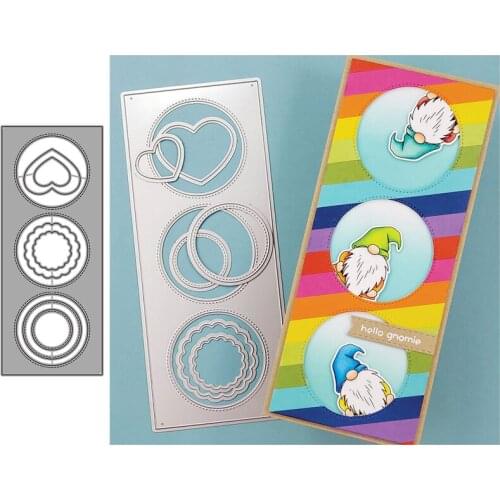 Long Rectangle Love Heart Metal Cutting Dies for Scrapbooking Handmade Mold Cut Stencil New 2021 DIY Card Make Mould Model Craft