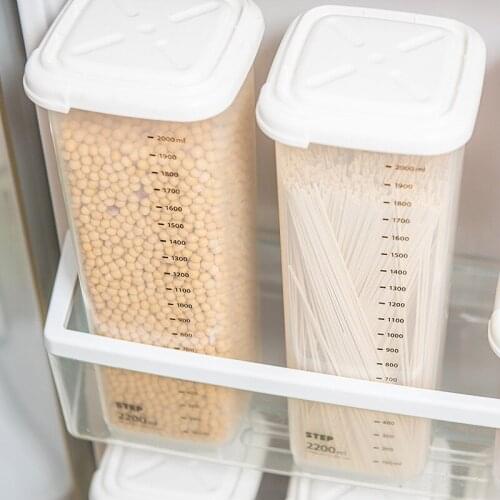 Kitchen Sealed Storage Box Food Grain Containers Square Nut Snack Storage Tank Airtight Pantry Moisture-proof Fresh-keeping Box