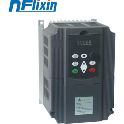 HOT! 7.5KW / 11KW Single-phase Inverter Output 3-Phase VFD Frequency Converter Adjustable Speed 220V NFlixin 9600-3T-00750G