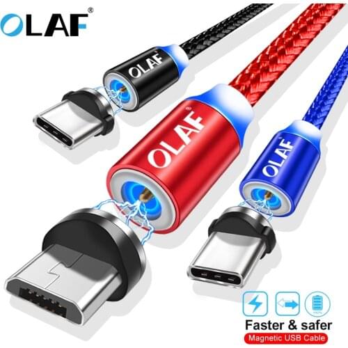 OLAF Magnetic Usb Cable Fast Charging Cable For Xiaomi Redmi Note 5 4X Micro Usb Cable For Samsung S6 Micro USB Charging cord