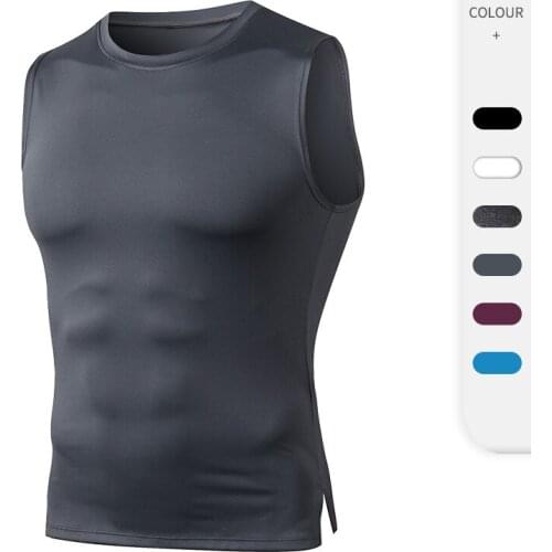 New Gym Tank Tops Quick Dry Sleeveless Sports Shirt Men Fitness Bodybuilding Breathable Clothing Summer Cool Mens Running Vest