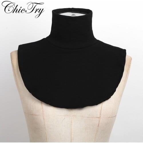 Fashion Women Ladies Fake Collar Faux Turtleneck Neck Half Top Blouse Dickey Collar Neck Warmer Neck Turtleneck for Sweater