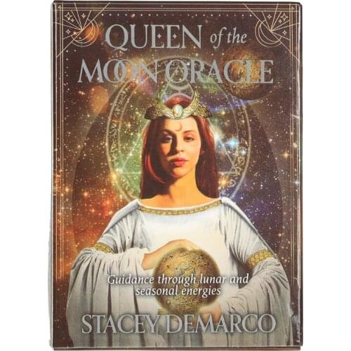 Queen of The Moon Oracle Card Full English Party Board Game 44 Cards Deck Tarot Astrology Divination Fate Cards outdoor games