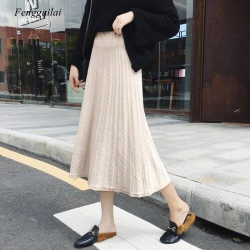 New High Waist Skirt for Autumn / Winter 2020 Elegant Beautiful for Women Gril