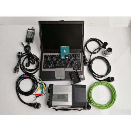 2021 new mb star sd connect sd c5 diagnosis scanner with hdd in d630 laptop 4g used computer ready to use