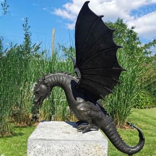 New Style Garden Dragon Statue Fountain Ornament Resin Water Feature Sculpture Home Garden Decoration Wonderful