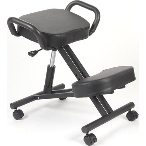 Home Office Designed Kneeling Chair Stool W/Handle Height Adjust Office Knee Chair Ergonomic Correct Posture Chair