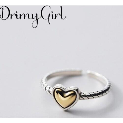 Original Design Bohemian Retro Love Heart Ring For Women Fashion Open Finger Rings Female Boho Jewelry