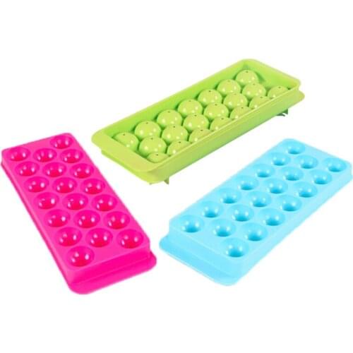 Plastic Molds Ice Tray 20 Grid 3D Round Ice Molds Home Bar Party Use Round Ball Ice Cube Makers Kitchen DIY Ice Cream Moulds