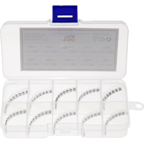 100pcs/box 3*3 Trimpot Trimmer Potentiometer Kit Variable Resistor Kit 100R-500k 3X3 SMD Potentiometer Resistance set