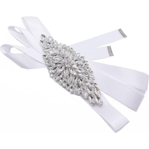 Wedding Belt Accessories cinturon vestido de Womens Belt Bride Bridesmaid Bridal Sashes Belts For Evening Party Prom Gown Dress