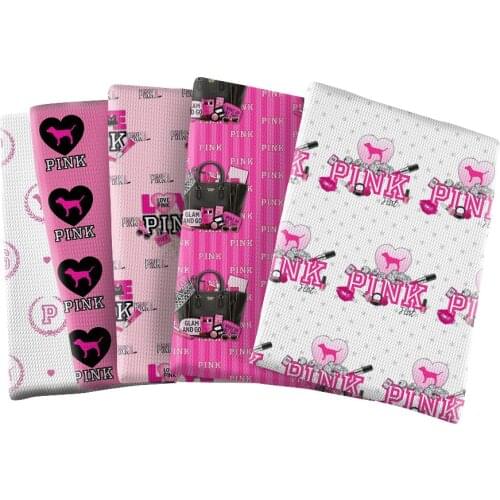 Pink Bullet Bubble Knit Fabric Sewing Cloth for DIY Curtain Tablecloth Home Textile Polyester Cloth 50*145CM