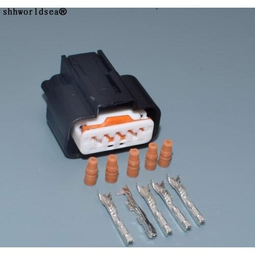 Shhworldsea 5 pin 1.2mm female automotive electrical wire connectors PK605-05027
