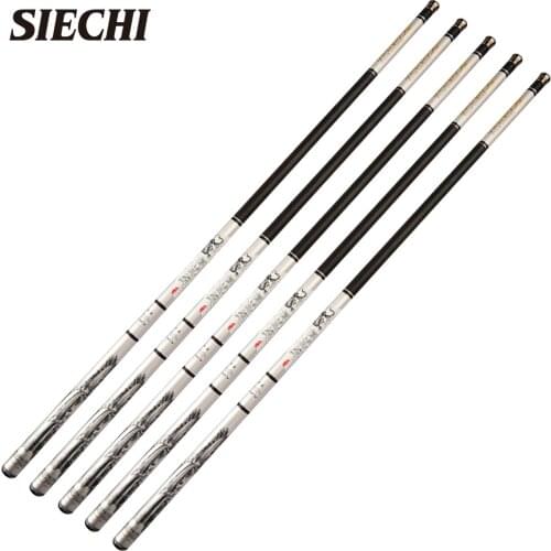 SIECHI High Super Light Hard Fishing Rod Stream 3.6m4.5m5.4m6.3m7.2m Carbon Fiber Freshwater Telescopic Hand Pole For Carp