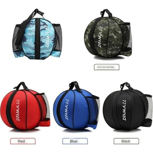 Basketball Ball Bag Universal Sport Football Volleyball Backpack Handbag Round Shape Adjustable Shoulder Strap Knapsacks Storage