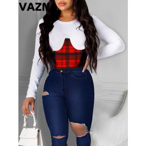 Женские длинные футболки VAZN China At AliExpress