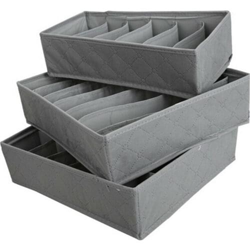 Storage Drawer 3 Pack Drawer Divider Closet Underwear Socks Tie Box Organizer Container Storage