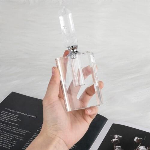 1pcs Crystal Pillars Column Perfume Bottle Natural Stones High-quality Perfume Bottle Smear Type Transparent Quartz