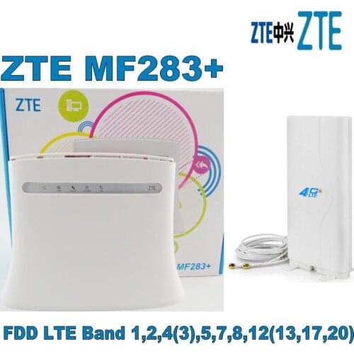 Lot of 10pcs ZTE Router MF283+ 800/1800/2600MHz 4G 2G 3G LTE 150Mbps with 49dbi 4G SMA ANTENNE,DHL shipping