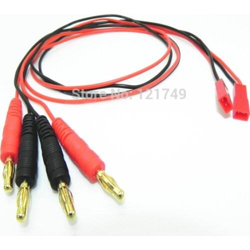 200pcs/Lot JST to 4.0mm Banana Gold Connector Plug for DIY Part with 60cm Long 22AWG Silicone Cable