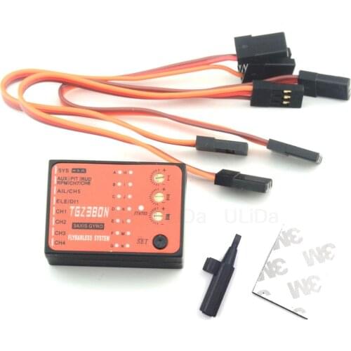 3 Axis Gyro Flybarless System TGZ380N For Align T-REX RC Helicopter DFC FBL RC Toys Models