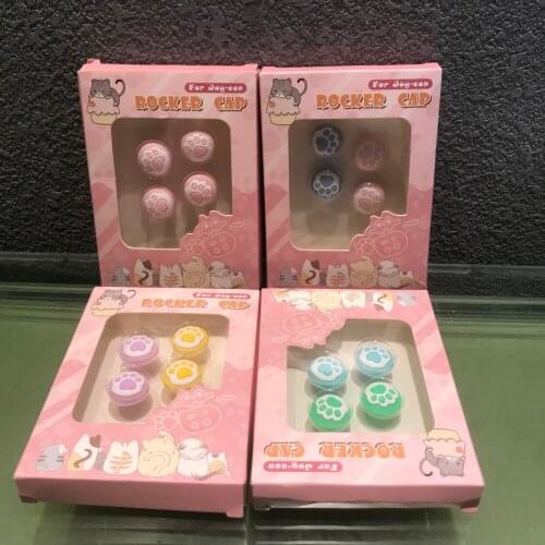 4pcs Animal Crossing Thumb Stick Grip Cap Joystick Cover For Nintendo Switch NS Lite Joy-con Controller Thumbstick Case