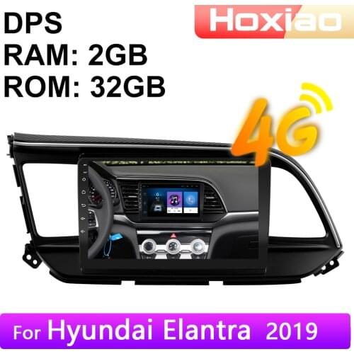 4G Android 8.1 Car Radio Multimedia Video Player For Hyundai Elantra 2016 2017 18 2019 WiFi RAM 2G ROM 32G Navigation GPS 2 Din