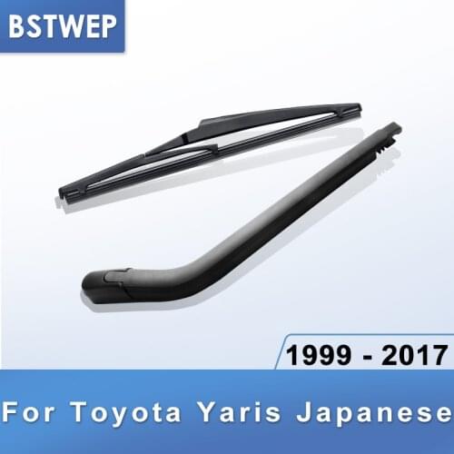 BSTWEP Rear Wiper & Arm for Toyota Yaris [Japanese] 2005 2006 2007 2008 2009 2010 2011 2012 2013 2014 2015 2016 2017