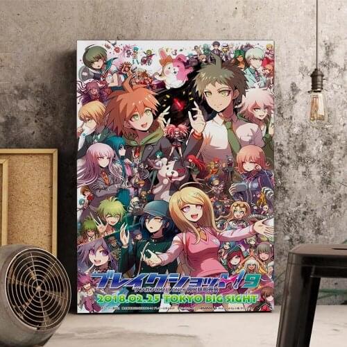 Home Decor Japanese Anime Manga Danganronpa Prints Painting Pictures Wall Art Modular Modern Canvas Poster Bedside Background