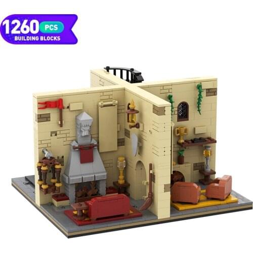 Moc City Architecture Harres Wizarding World Scene City Series Friends Set Building Blocks Village Model Childrens Toys Gifts
