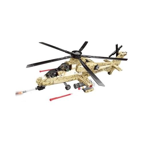 INGBAO 06025 The WZ10 Helicopter Set Military Series model Building Blocks Educational Bricks Toys Christmas Gift for children