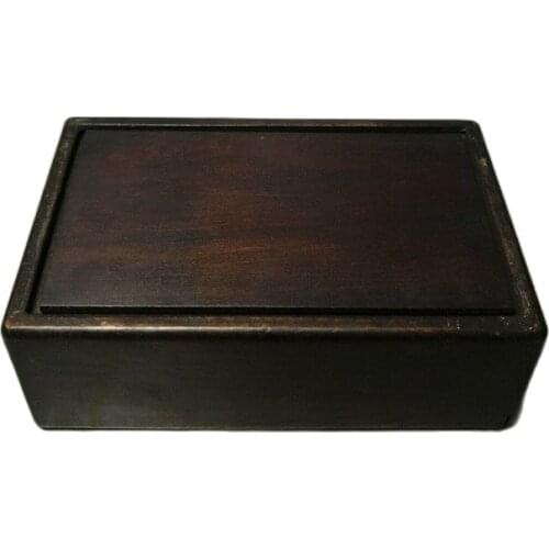China Old Beijing Old Goods Wood Carving Old Rosewood Wooden Treasure Chest