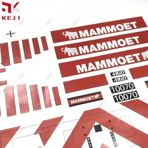 Stickers for Liebherr LTM1250 / Mercedes 4160 RC / F12 Technic Building Blocks Kits