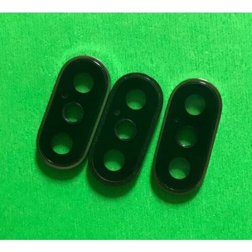 100pcs New Back Rear Camera Lens Glass Cover with Frame Holder Replacement Parts For iPhone X XS MAX