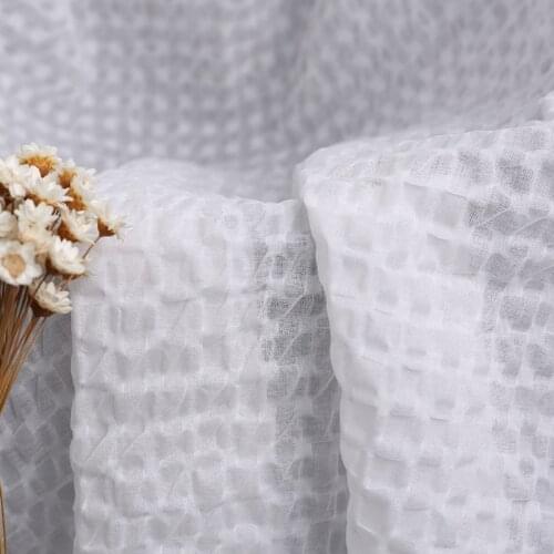 2021 Newest Pure Cotton Bubble Cloth Ripple Cotton Cloth Womens Summer Cotton Cloth Fabric Photo Props Cloth for DIY