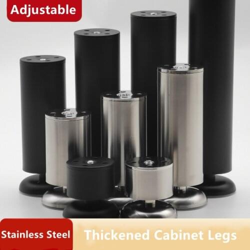 Stainless Steel Cabinet Legs Adjustable Metal Furniture Legs Sofa Legs TV Cabinet Legs Table Legs Bathroom Cabinet Support Legs