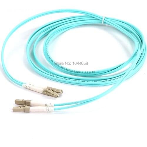 High Speed 3M/10M LC-LC DUPLEX Multimode 10 GIGABIT 50/125 MULTIMODE FIBER OPTIC CABLE OM3 PATCH CORD Jumper Cable for network