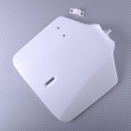 DWCX Motorcycle Front Number Plate Plastic White Fit For Kawasaki KLX 110 KX 65 Suzuki DRZ110 Bikes