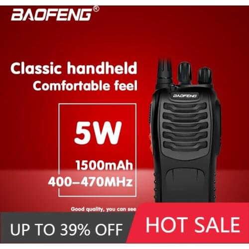 1/2 PCS Baofeng BF-888S Walkie Talkie Portable Radio Station BF888s 5W BF 888S Comunicador Transmitter Transceiver Radio Set