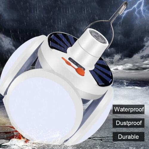 Portable Camping Light Rechargeable LED Lamp Foldable Tent Light Strong Brightness Bulb Camping Hiking Fishing Climbing Light