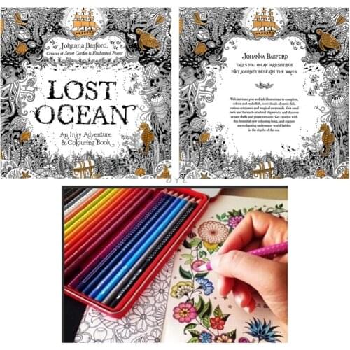Lost Ocean Drawing Coloring Book Graffiti Books Adult Painting Children New