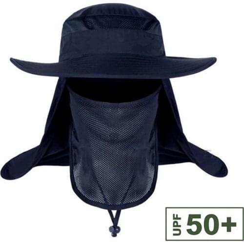 Fishing Flap Caps Men Women Windproof Sunshade hat Detachable / Removable Ear Neck Cover Fishermen Hat