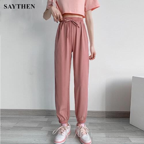 Saythen Women's Trousers Harem Pants